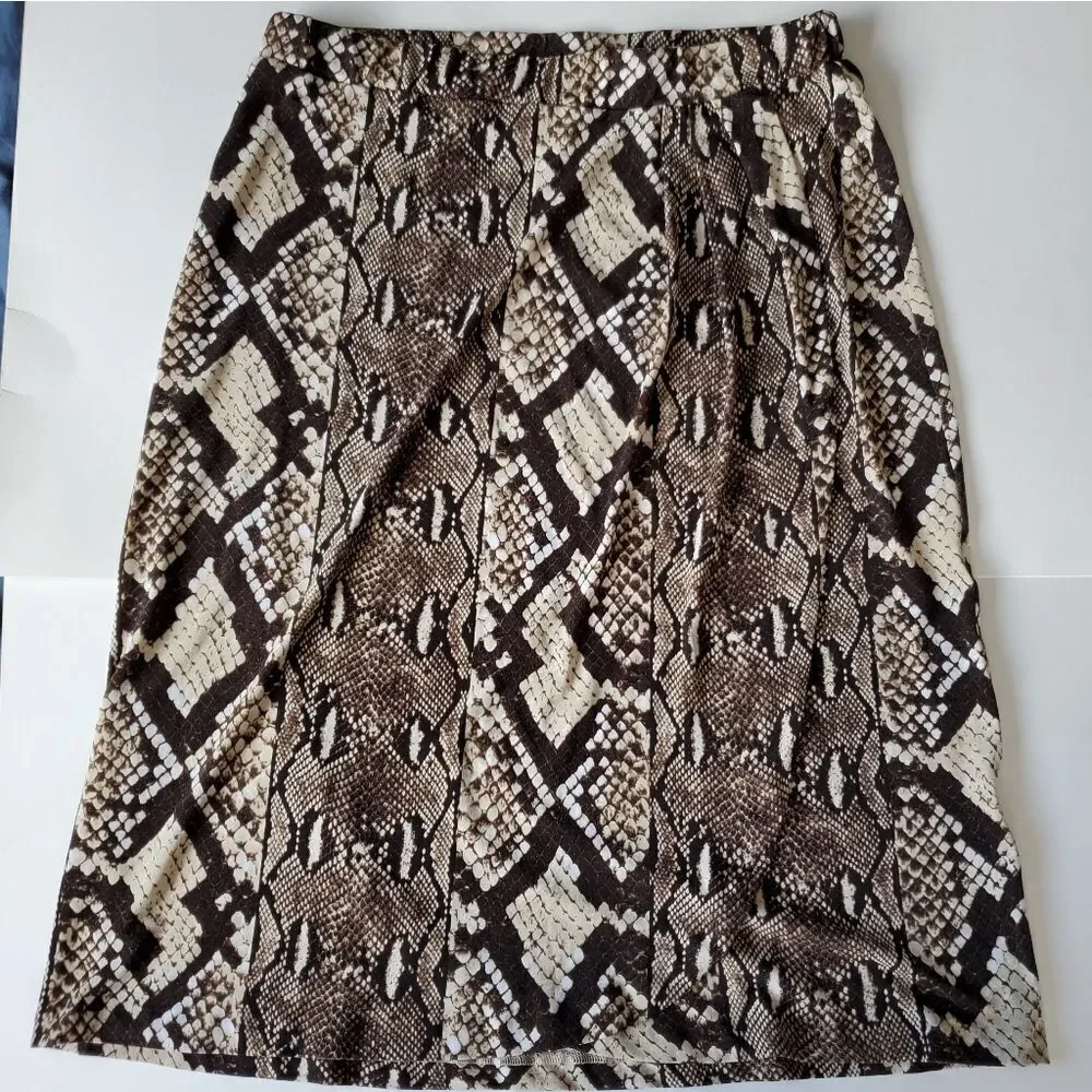 Michael Kors snakeskin skirt M